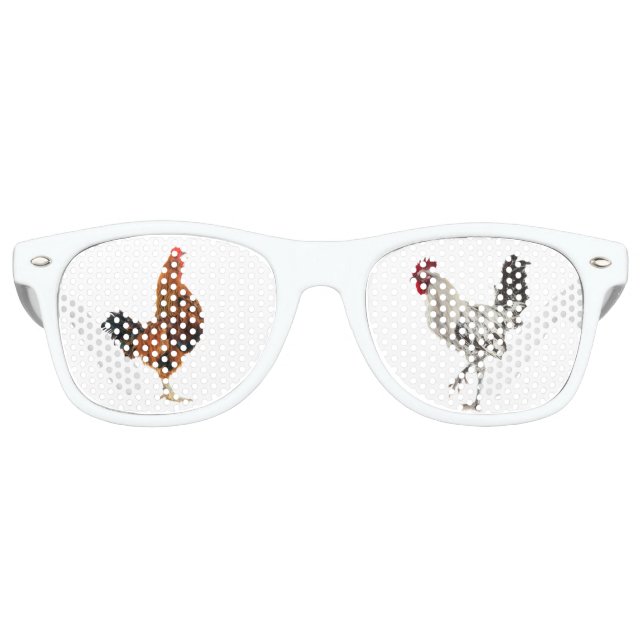 Country Roosters Retro Sunglasses (Front)