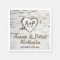 Country Rustic Birch Tree Bark Wedding Napkins