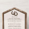 Country Rustic Horseshoe & Brown Wood Wedding