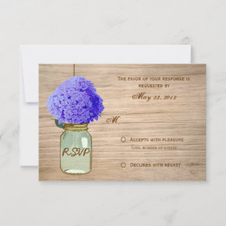 Country Rustic Mason Jar CornFlower Blue RSVP