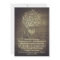 country rustic mason jar floral wedding invitation