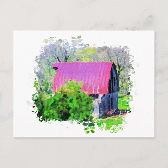 *~* Country Rustic Old Barn AR19 Farming Postcard (Front)