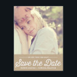 COUNTRY RUSTIC | PHOTO SAVE THE DATE POSTCARD<br><div class="desc">COUNTRY RUSTIC | PHOTO SAVE THE DATE POSTCARD 
 Customizable save the date postcard featuring retro typography and kraft paper background. Similar items are available in my store.</div>