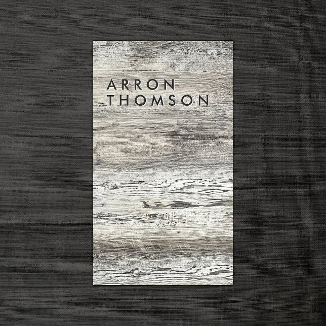 Country Rustic Reclaimed Wood Business Card (Creator Uploaded)