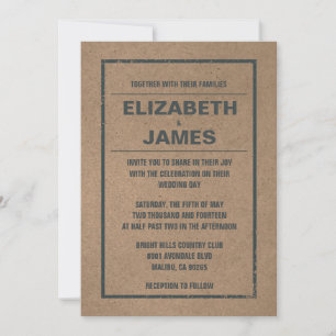 Country Rustic Wedding Invitations
