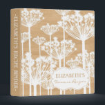 Country Rustic White Dandelions Custom Binder<br><div class="desc">White dandelions pattern on a country rustic wood background. This binder is customizable. It's perfect as wedding photo's binder, recipe binder or as a school binder. You can customize the text to suit your needs or you could just clear or delete the image and texts to just have the print....</div>