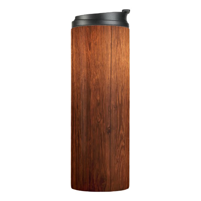 Country Rustic Wood Look Thermal Tumbler (Rotated Left)