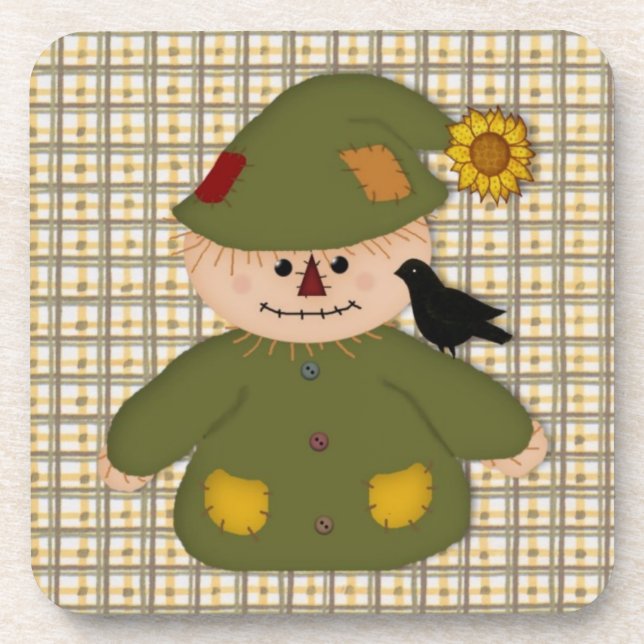 Country Scarecrow  Coaster (Front)