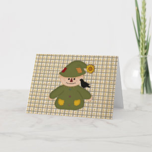 Country Scarecrow Thanksgiving Card