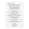 Country Script Wedding Itinerary Hotel Bag 