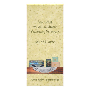 Country Sewing Rack Card