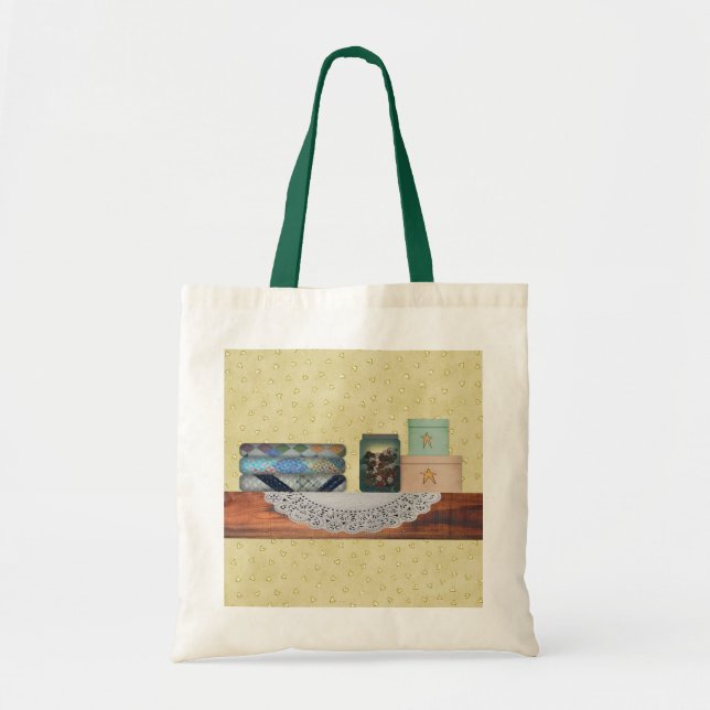 Country Sewing Tote Bag (Front)