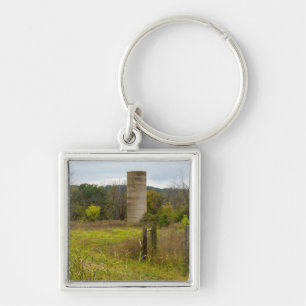 Country Silo Keychain