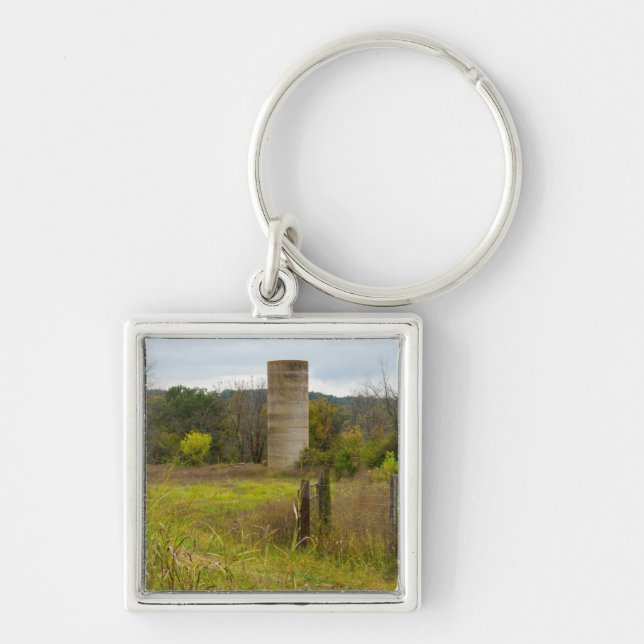 Country Silo Keychain (Front)
