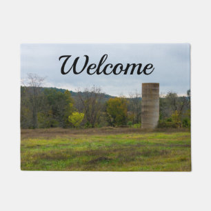 Country Silo Landscape Welcome Doormat