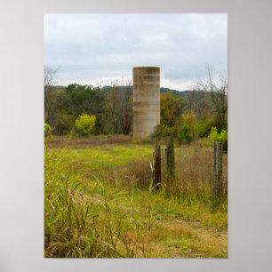Country Silo Poster