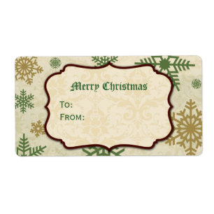 Country Snowflake Gift Tag