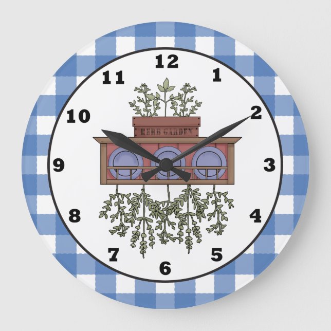 Country Spice cartoon kitchen clock (Front)