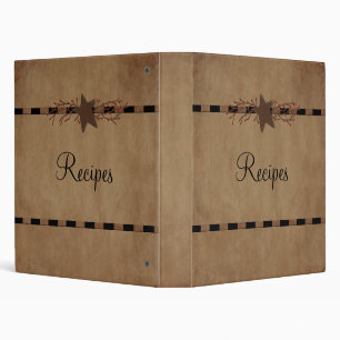 Country Star Recipe Binder