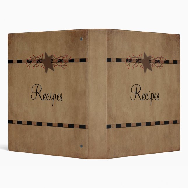 Country Star Recipe Binder (Background)
