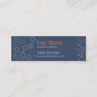 Country Stars Mini Business Card