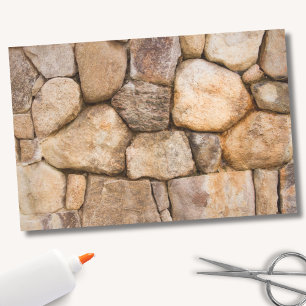 Country Stone Wall Tissue Paper
