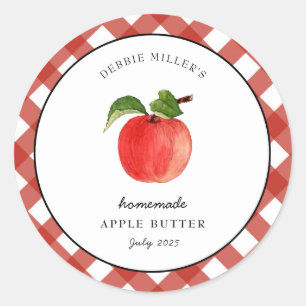 Country style Apple Butter Canning jar label 