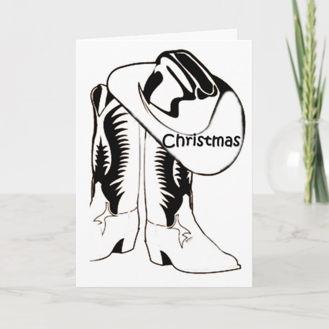 ***COUNTRY STYLE**** CHRISTMAS GREETING HOLIDAY CARD (Front)