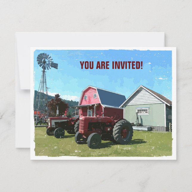 Country Style Get Together Invitation (Front)