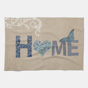 Country Style Home Collage Kitchen Towel