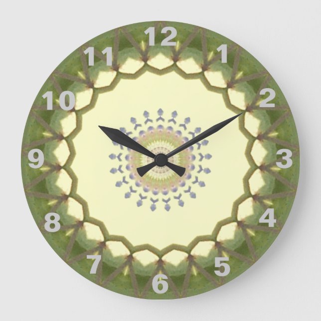 Country style Kaleidoscope Clock (Front)