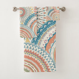 Country Style Mandalas Bath Towel Set