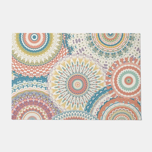 Country Style Mandalas Doormat (Front)