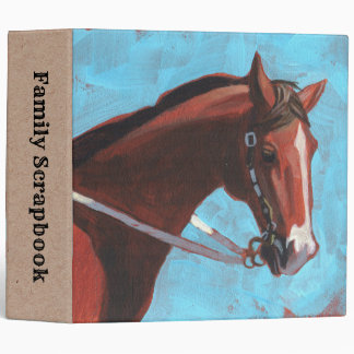 Country Summer Horse Family Scrapbook Binder