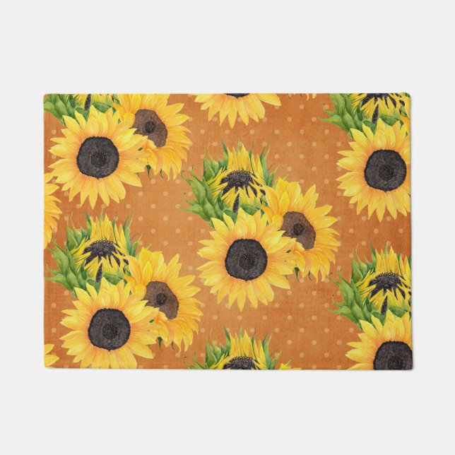 Country Sunflower Doormat (Front)