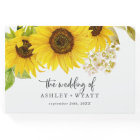 Country Sunflower Mariage Livre d'invité
