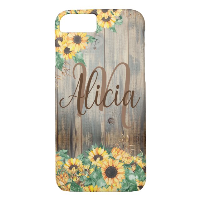 Country Sunflower Name   Case-Mate iPhone Case (Back)