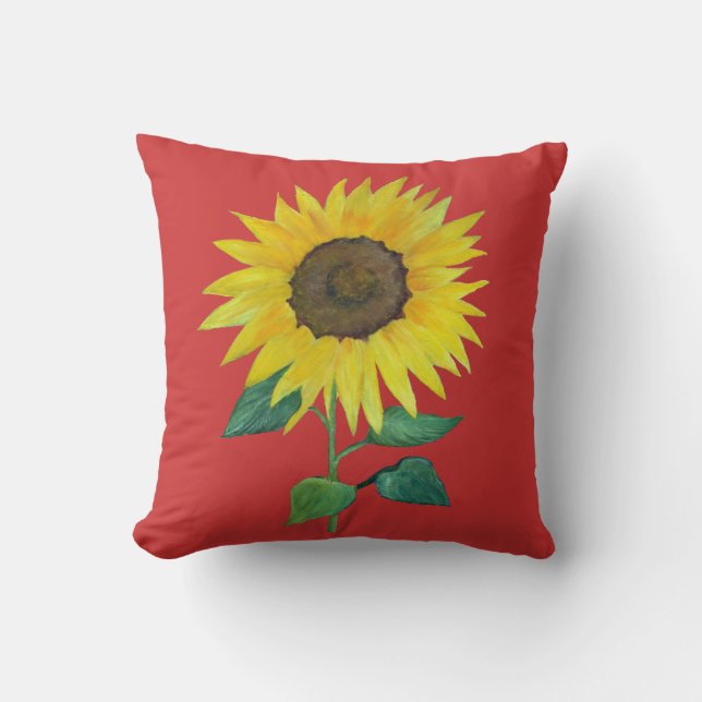 Country Sunflower Pillow (Front)