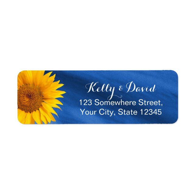 Country Sunflower Royal Blue Mariage (Devant)