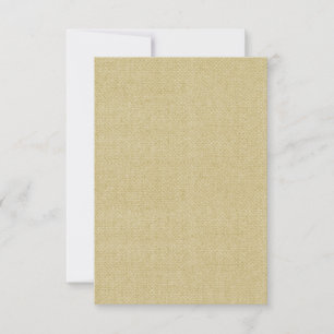 Country Sunflower Rustic Burlap Wedding RSVP Cards