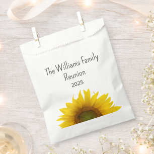 Country Sunflower Summer Family Reunion Barbecue Favour Bag
