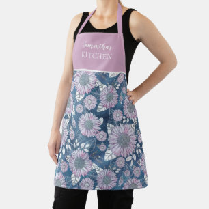 Country Sunflower Women's Name Apron