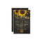 Country sunflowers barn wood save the date wedding