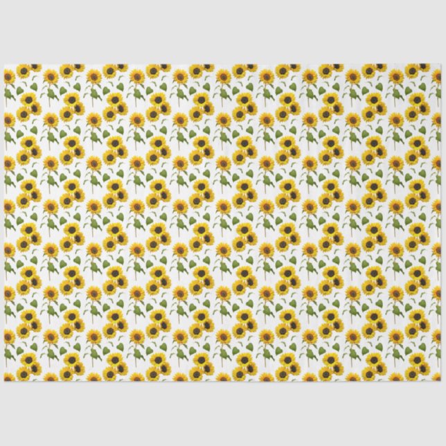 Country Sunflowers Decoupage Small Elements Tissue Paper (Front)