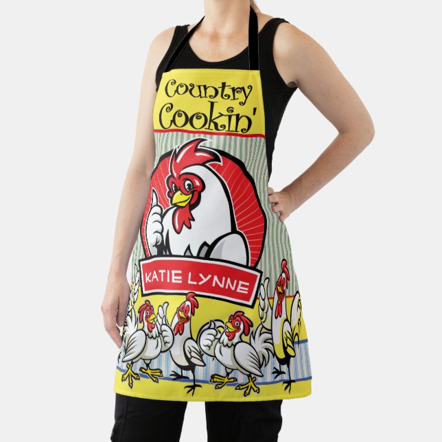 Country Sunshine Chicken Rooster Apron (Insitu)