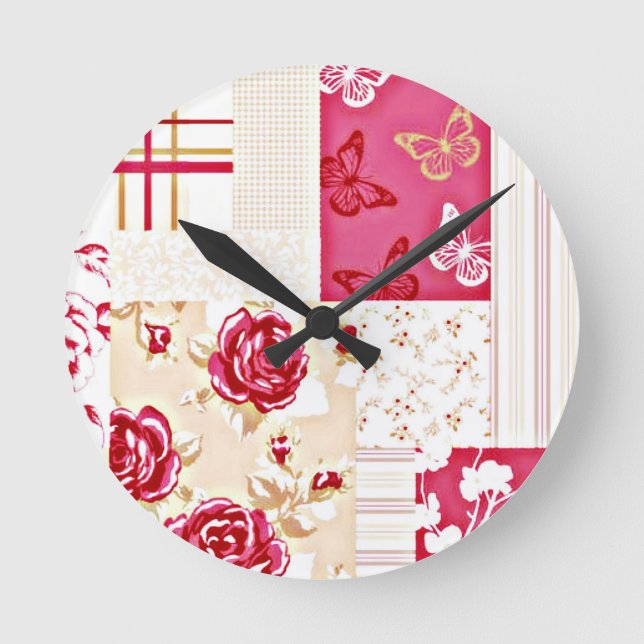 Country Sweet Ruby Red Wall Clock (Front)