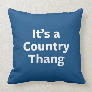 Country Thang Throw Pillow