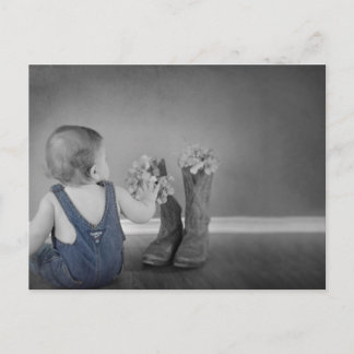 Country Theme Baby Shower Invitation Postcard