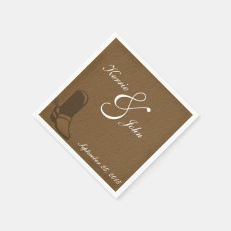 Country Theme Wedding Paper Napkins