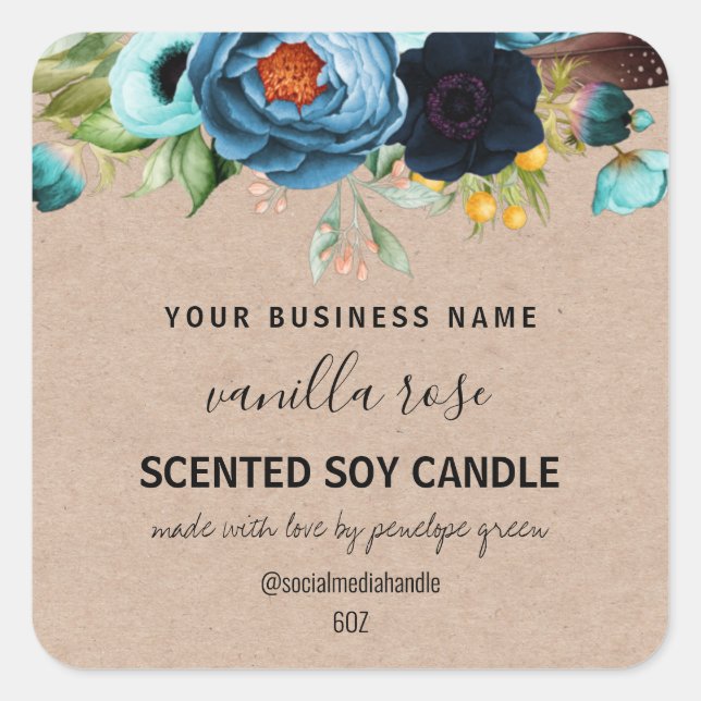 Country Themed Soy Candle Labels (Front)